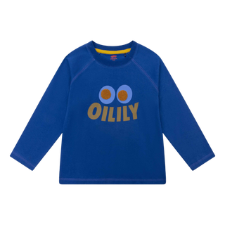 Royal Blue Oilily Eyes Long Sleeve Tee