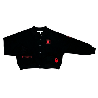 Black Baby Multipatch Bomber