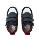 Navy and Red Barthelemy Sneakers