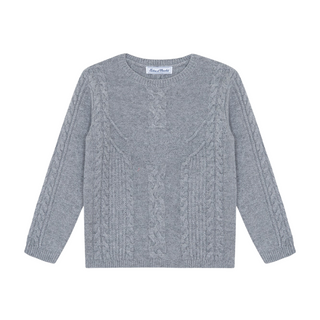 Heather Gray TC Cableknit Sweater