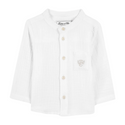 White Baby Gauze Pocket Shirt