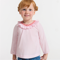 Pink Julie Scallop Collar Blouse