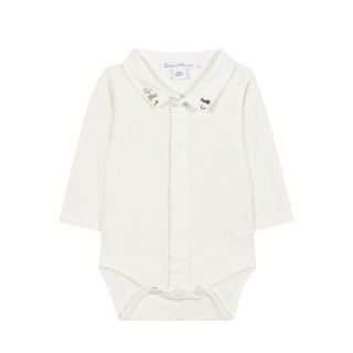 Ivory Bunny Collar Onesie
