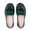 Navy and Green Altesse Loafer