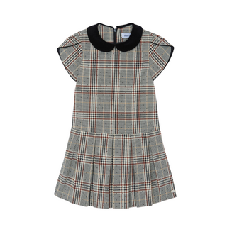 Chestnut Brown Plaid Dress