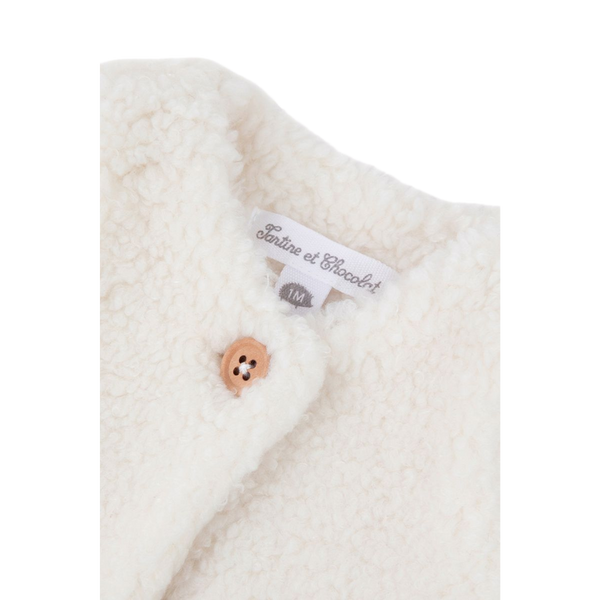 Ivory Baby Faux Fur Vest