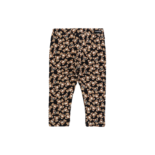 Black Allover Bear Bows Leggings