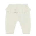 Ivory Baby Ruffle Knit Pants