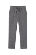 Earth Grey Windowpane Everyday Stretch Pants
