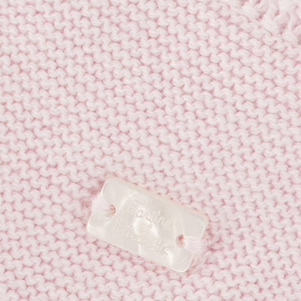 Pale Pink Cable Knit Hat