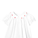 White and Red Baby Cuilette Bloomer Outfit