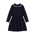 Navy Peter Pan Collar Knit Dress