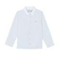 Light Gray Striped Collared Shirt