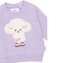 Purple Poodle Puff Crewneck