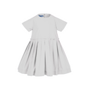 Cream Taffeta Pleated Dress