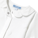 White Gretta Heart Footie