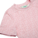 Pink Short Sleeve Tee with FF Pattern