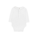 Ivory Pintuck Collar Baby Bodysuit