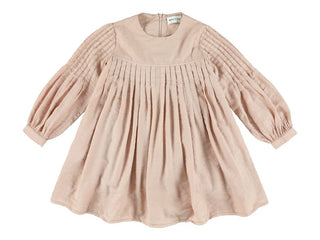 Rose Strawberry Yndia Long Length Pleated Dress