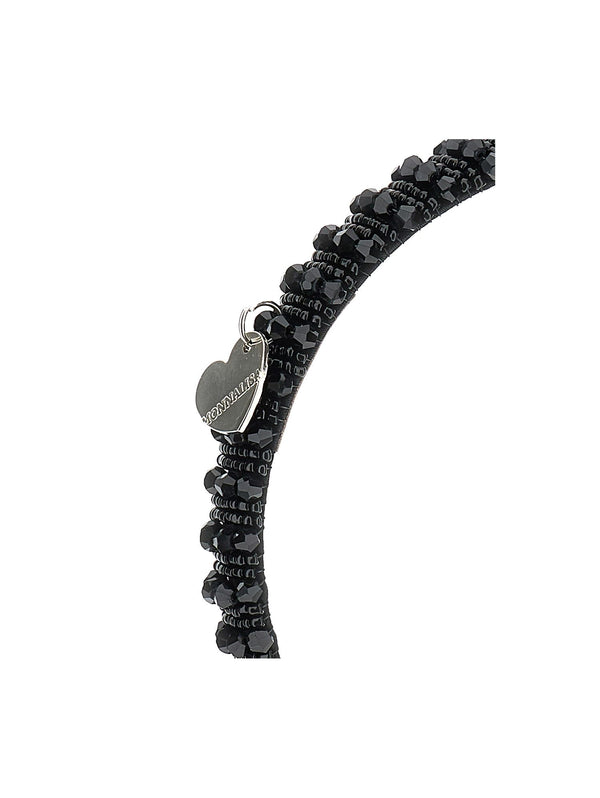 Black Beaded Headband