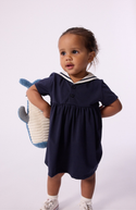 Navy Baby Sailor Collar Dress