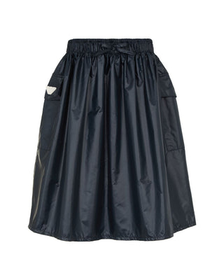 Navy Midi Drawstring Skirt