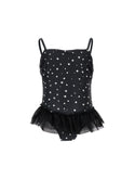 Black and White Polka Dot Swimsuit