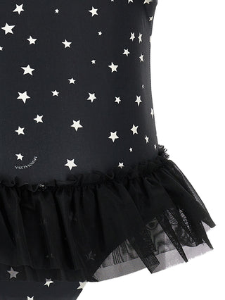 Black and White Polka Dot Swimsuit