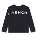 Black and White Large Logo Tee