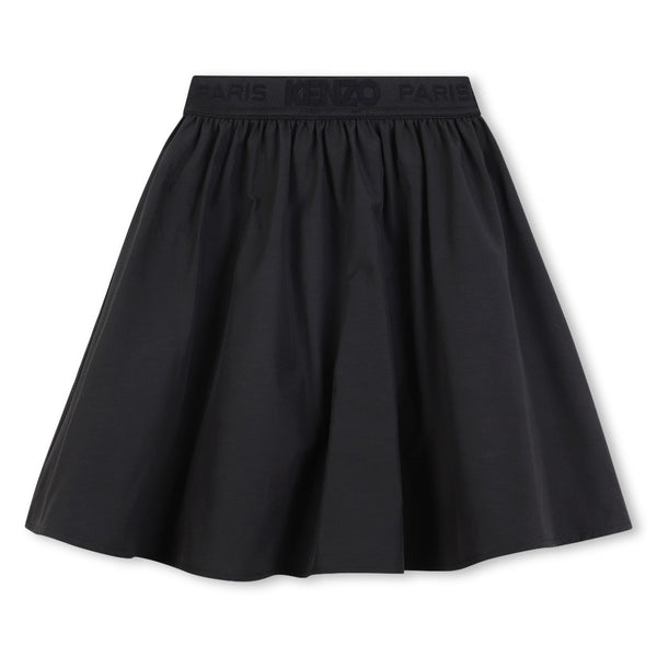 Black Logo Skater Skirt