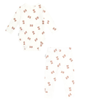White with Pink Bow Huxette Ensemble