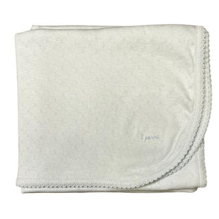 Light Blue Pointelle Blanket