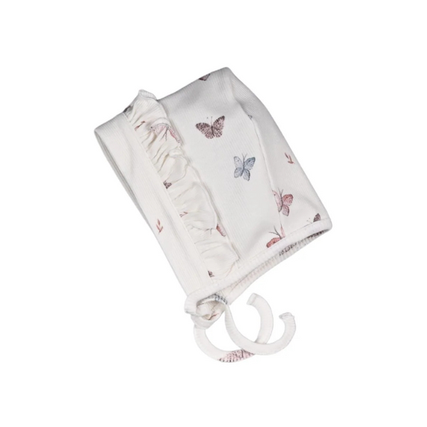 White Syrine Butterfly Bonnet