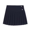 Navy Prudence Pleated Skirt