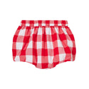 White and Red Baby Cuilette Bloomer Outfit