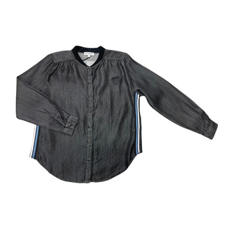 Black Denim Long Sleeve Shirt
