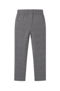 Earth Grey Windowpane Everyday Stretch Pants