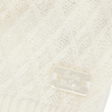 Ivory Diamond Knit Hat