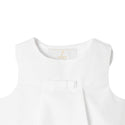White Baby Hermine Scallop Short Outfit