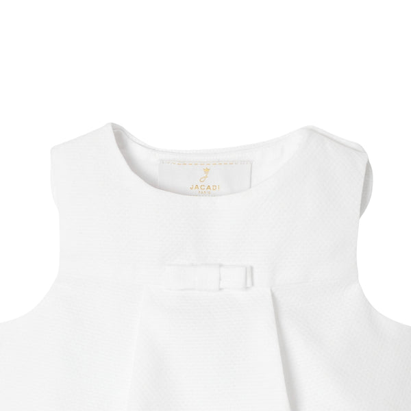 White Baby Hermine Scallop Short Outfit