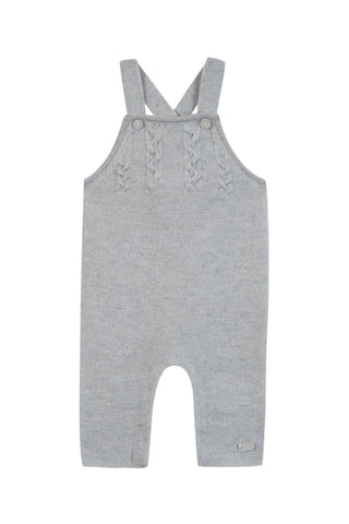 Grey Knit Overalls