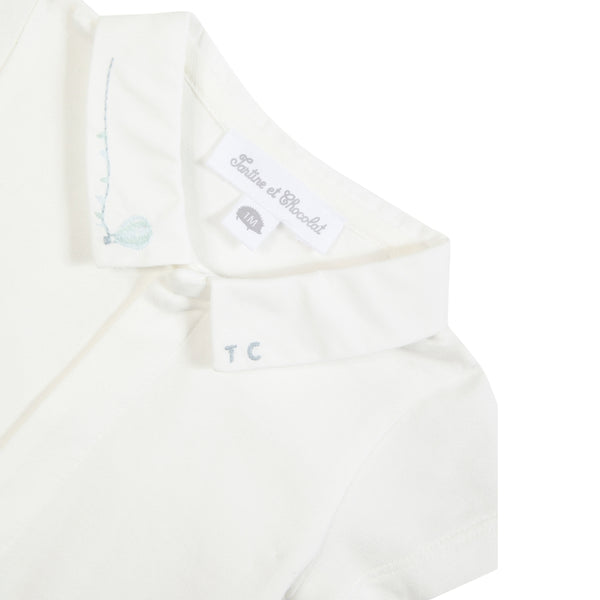 Ivory Hot Air Balloon Detail Onesie