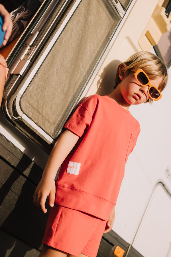 Orange Heven Side Patch Tee