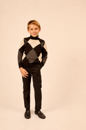 Black Argyle Sweater
