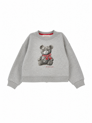 Gray Teddy Bear Crewneck