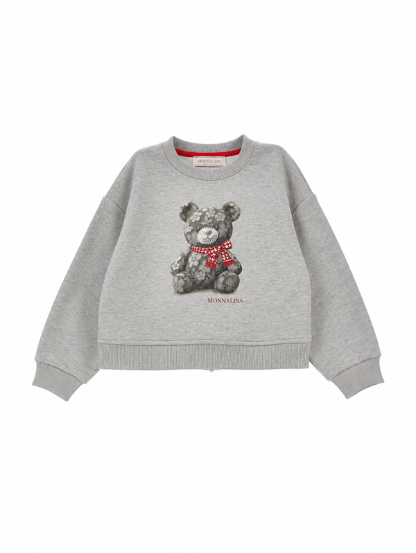 Gray Teddy Bear Crewneck