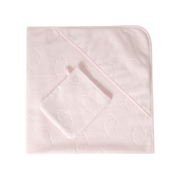 Pink Clouds Baby Bath Towel