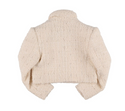Ivory Boucle Double Breasted Blazer