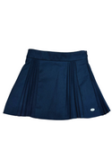 Navy Mini Pleat Back Skirt