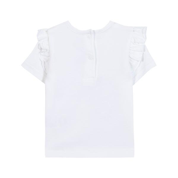 White Baby Hibiscus Flower Tee